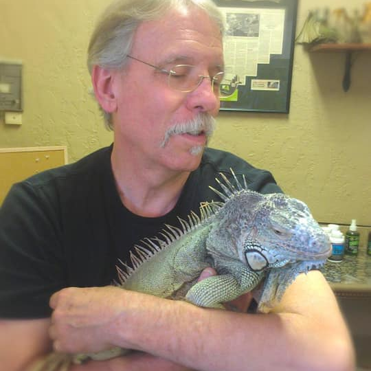 Jeff with Iggy the Iguana